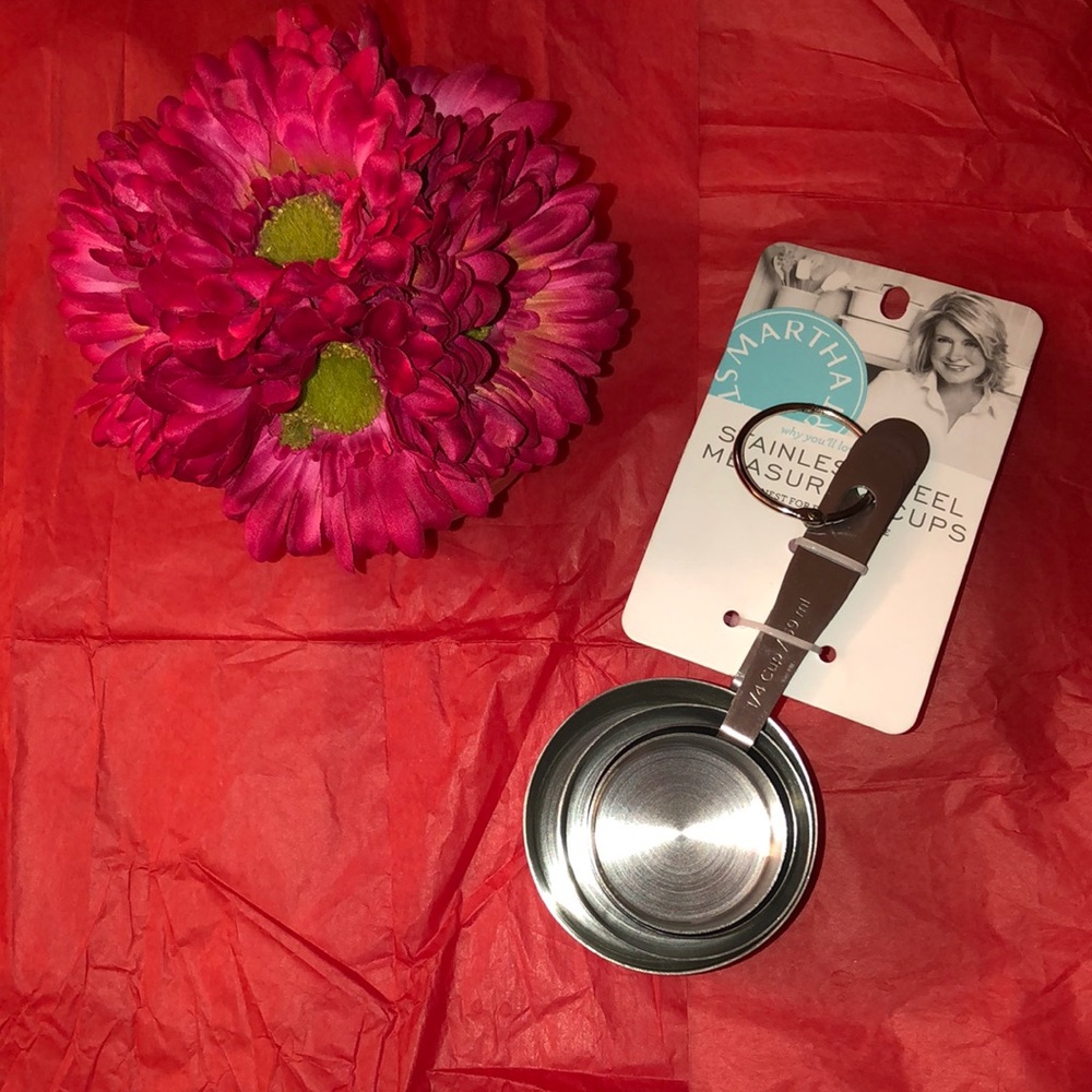 Martha Stewart Stainless Steele Measuring Cups (4 piece set)